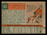 1959 Topps Baseball #163 Sandy Koufax Dodgers VG-EX 547164