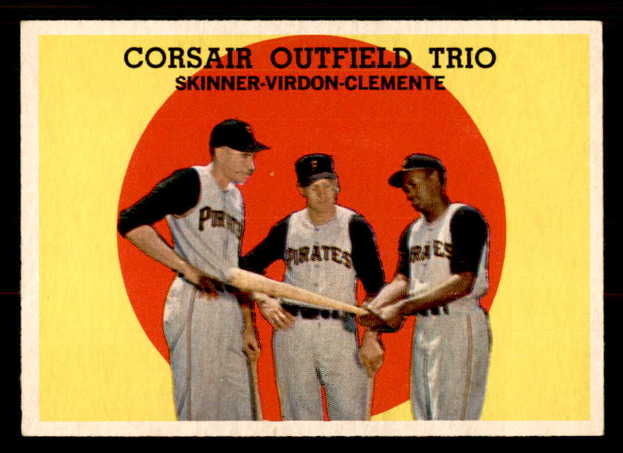 1959 Topps Baseball #543 Roberto Clemente Bill Virdon EX-MT 547167