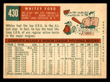 1959 Topps Baseball #430 Whitey Ford Yankees EX-MT 547173