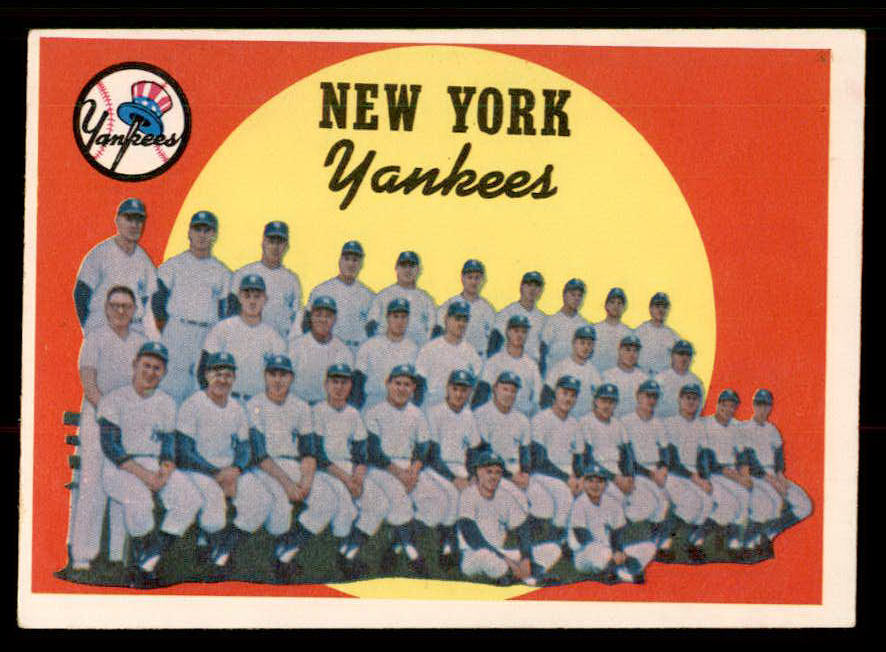 1959 Topps Baseball #510 New York Yankees Team EX+/EX-MT 547177