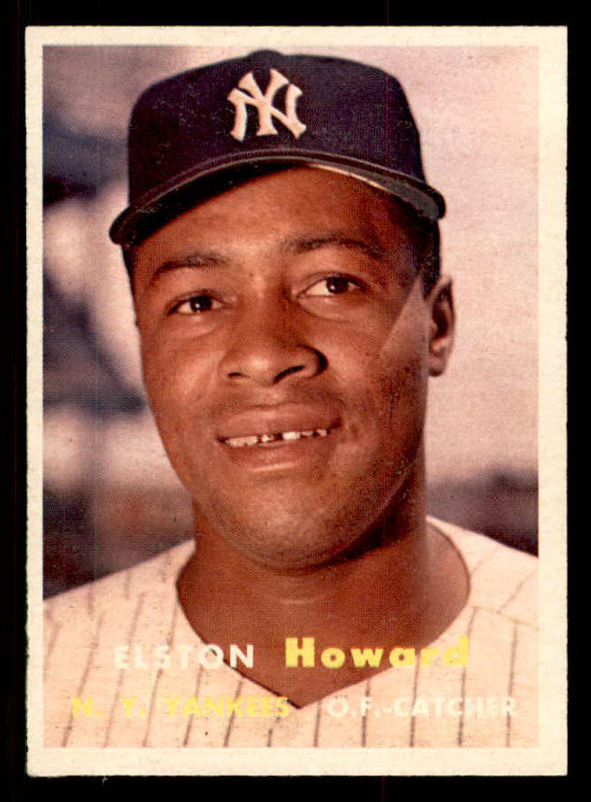 1957 Topps Baseball #082 Elston Howard Yankees EX-MT 547196