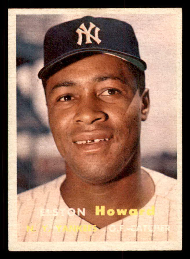 1957 Topps Baseball #082 Elston Howard Yankees EX-MT 547197