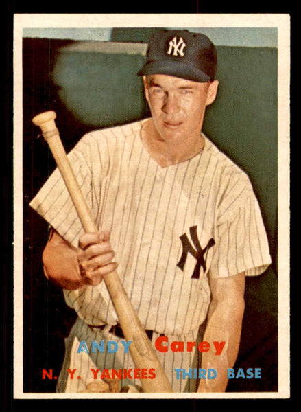 1957 Topps Baseball #290 Andy Carey Yankees EX-MT 547205