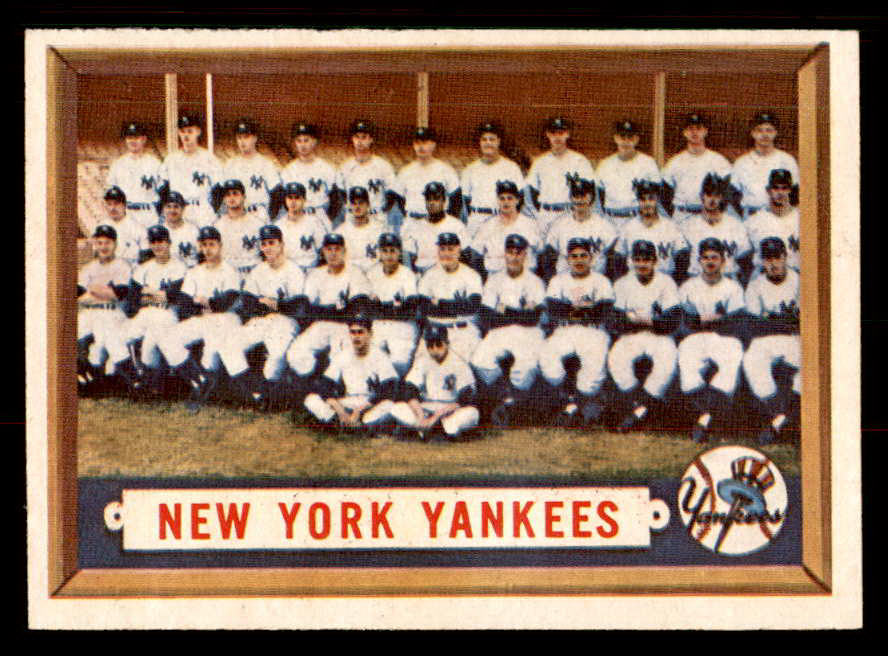 1957 Topps Baseball #097 New York Yankees Team EX-MT 547206