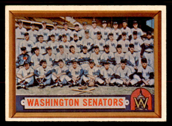 1957 Topps Baseball #270 Washington Senators Team EX-MT 547207