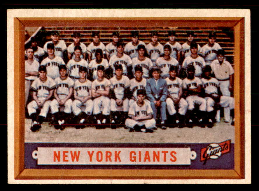 1957 Topps Baseball #317 New York Giants Team EX-MT 547208