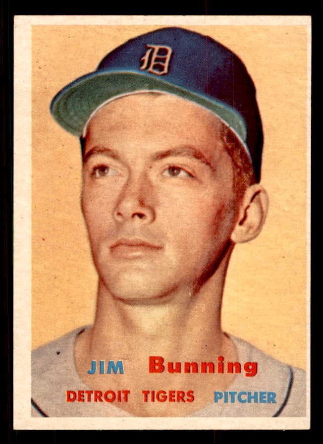 1957 Topps Baseball #338 Jim Bunning Tigers EX+/EX-MT 547212