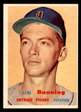 1957 Topps Baseball #338 Jim Bunning Tigers EX+/EX-MT 547212