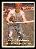 1957 Topps Baseball #070 Richie Ashburn Phillies EX-MT 547214