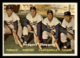 1957 Topps Baseball #400 Roy Campanella Duke Snider Gil Hodges EX-MT 547217