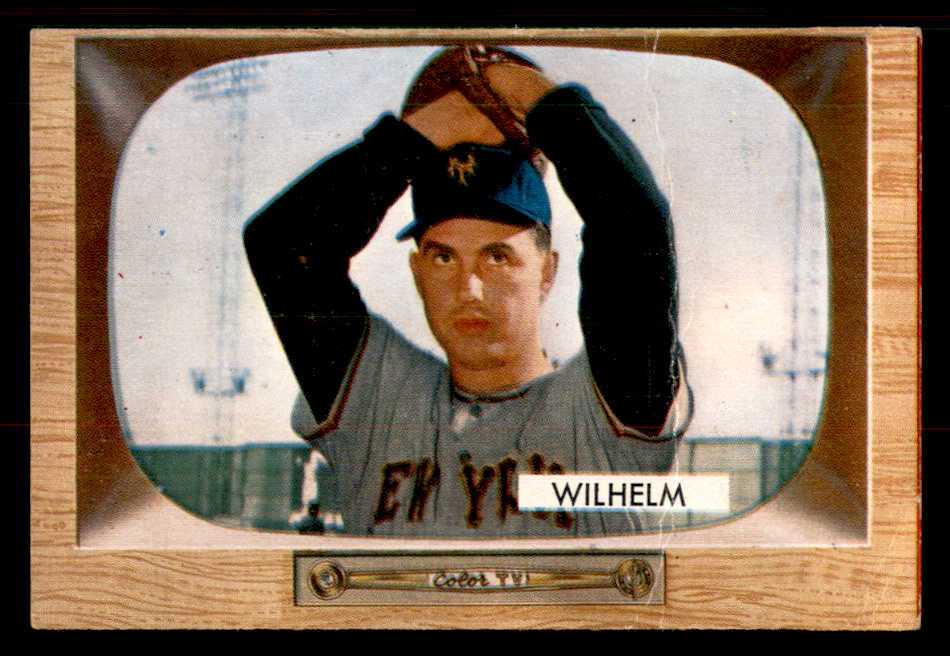 1955 Bowman Baseball #001 Hoyt Wilhelm Giants VG 547225