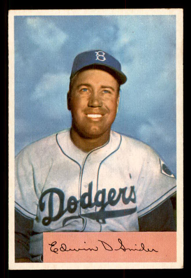 1954 Bowman Baseball #170 Duke Snider Dodgers EX 547230