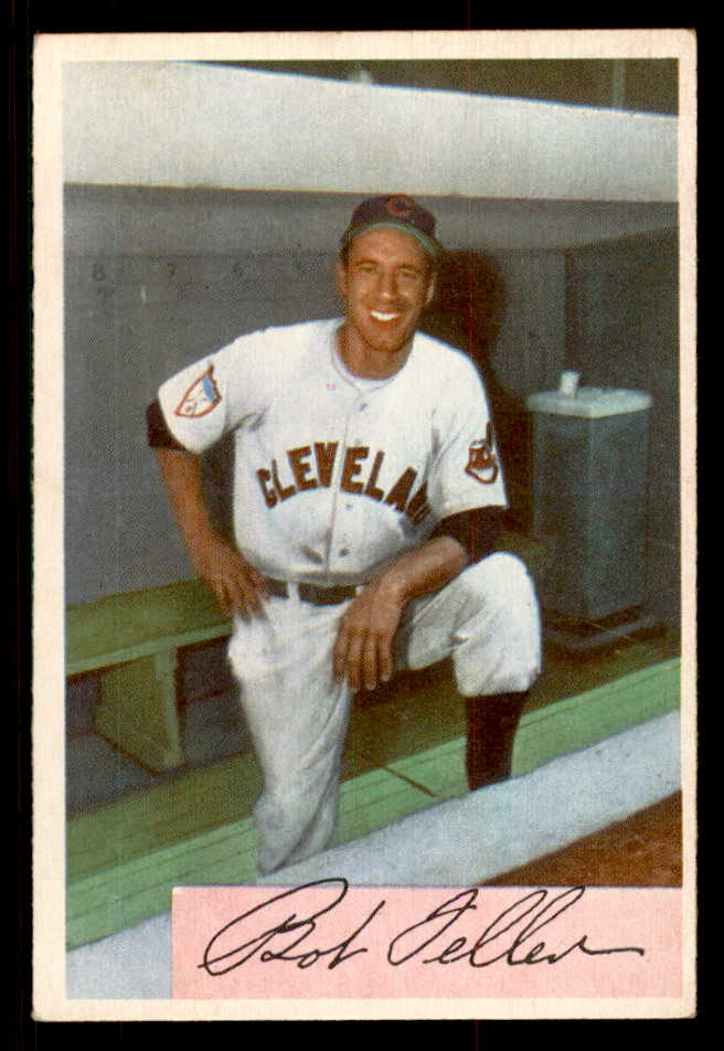 1954 Bowman Baseball #132 Bob Feller Indians EX 547233