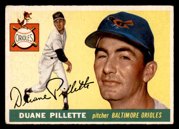 1955 Topps Baseball #168 Duane Pillette Orioles VG-EX 547248