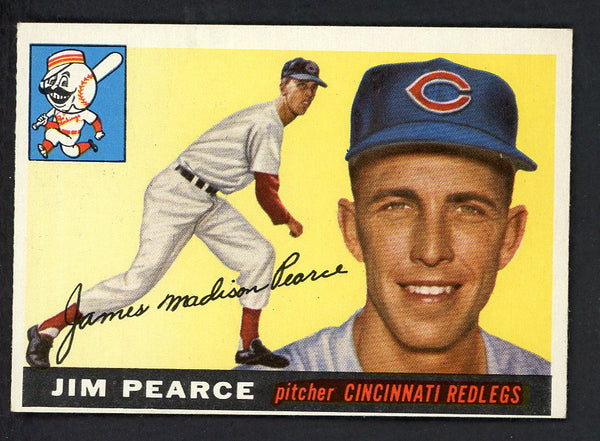 1955 Topps Baseball #170 Jim Pearce Reds EX 547250
