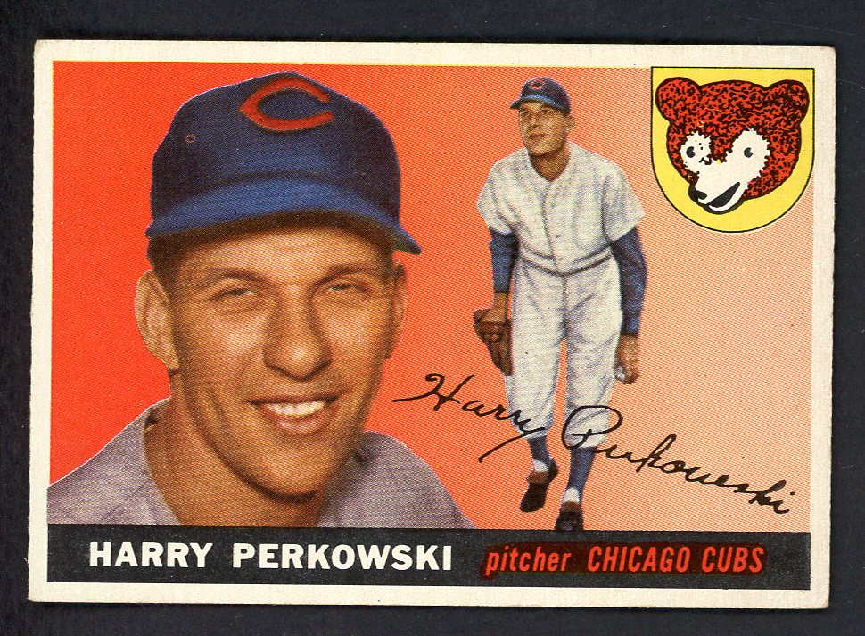 1955 Topps Baseball #184 Harry Perkowski Cubs VG-EX 547262