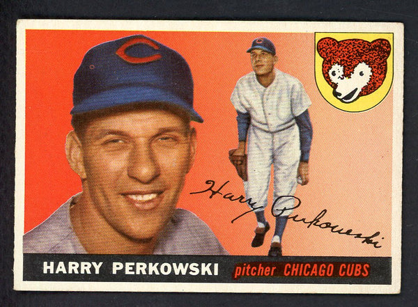 1955 Topps Baseball #184 Harry Perkowski Cubs VG-EX 547262