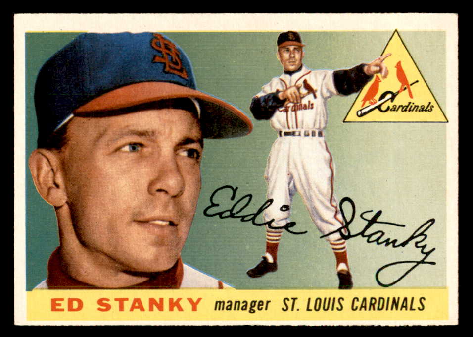 1955 Topps Baseball #191 Eddie Stanky Cardinals EX 547266
