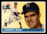 1955 Topps Baseball #193 Johnny Sain Yankees EX-MT 547270