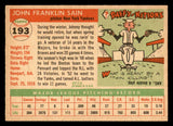 1955 Topps Baseball #193 Johnny Sain Yankees EX-MT 547270