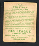 1933 Goudey #007 Ted Lyons White Sox VG 547285