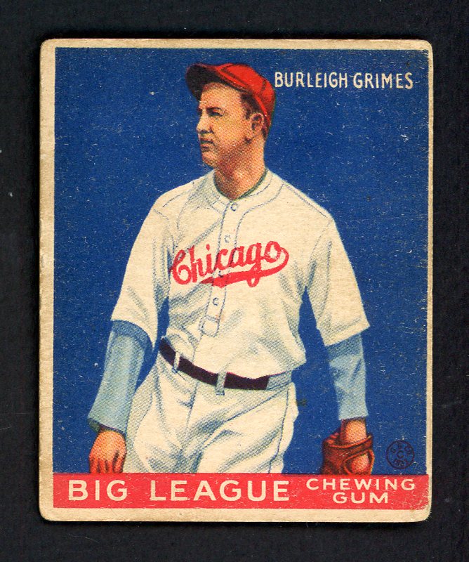 1933 Goudey #064 Burleigh Grimes Cubs VG-EX 547286