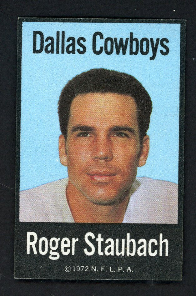 1972 NFLPA Fabric Roger Staubach Cowboys NR-MT 547288