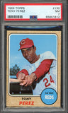 1968 Topps Baseball #130 Tony Perez Reds PSA 7 NM 547294