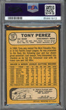 1968 Topps Baseball #130 Tony Perez Reds PSA 7 NM 547294