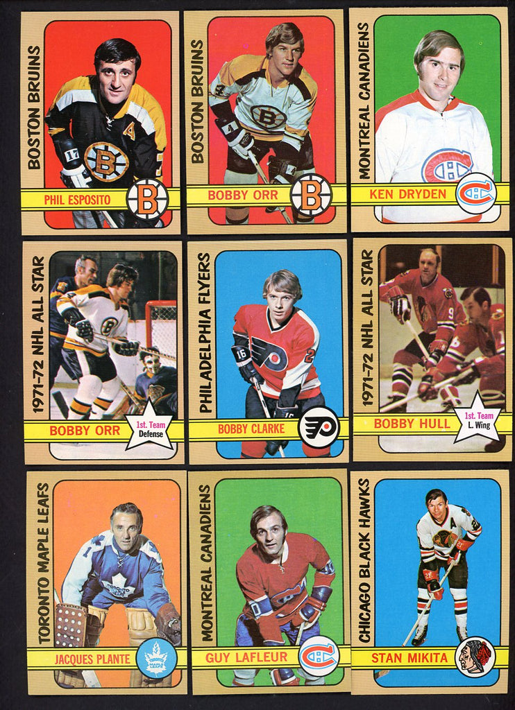 1972 Topps Hockey Complete Set NR-MT Orr Dryden Clarke 547302