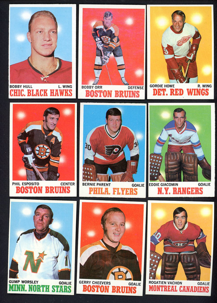 1970 Topps Hockey Complete Set EX-MT/NR-MT Orr Howe Hull 547311