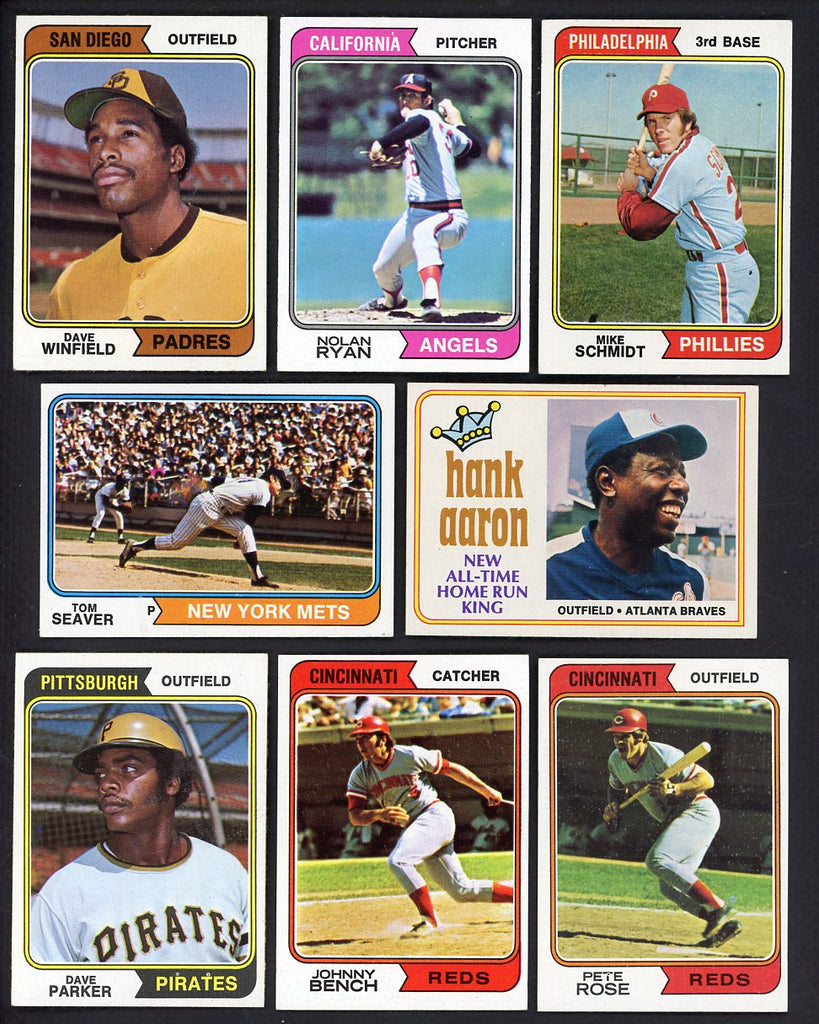 1974 Topps Baseball Complete Set EX-MT/NR-MT Aaron Winfield 547330