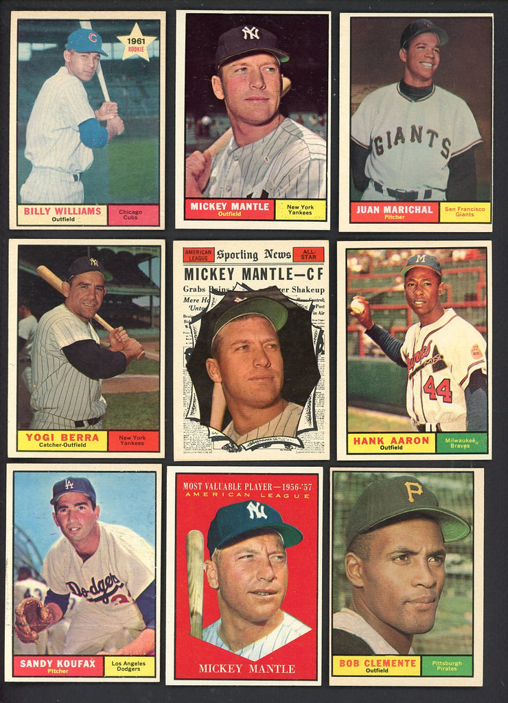 1961 Topps Baseball Complete Set EX-MT/NR-MT Mantle Mays Aaron 547343