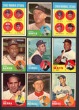 1963 Topps Baseball Complete Set EX-MT/NR-MT Rose Mantle Mays 547355