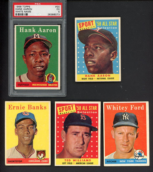 1958 Topps Baseball Complete Set Mid Grade Williams Mantle Mays 547359
