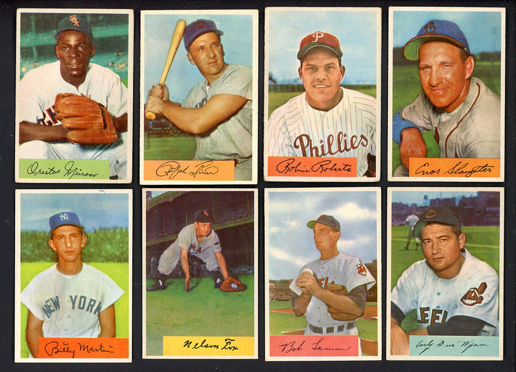 1954 Bowman Set Lot 190 Diff EX Kiner Roberts Minoso 547368