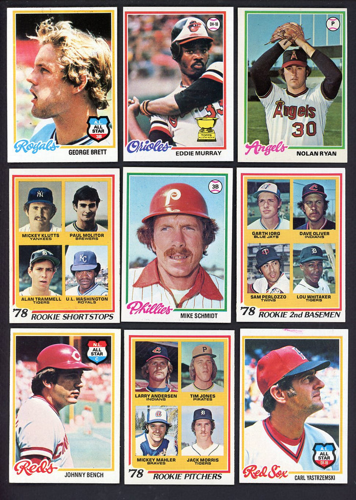 1978 Topps Baseball Complete Set EX-MT Murray Molitor Ryan 547374