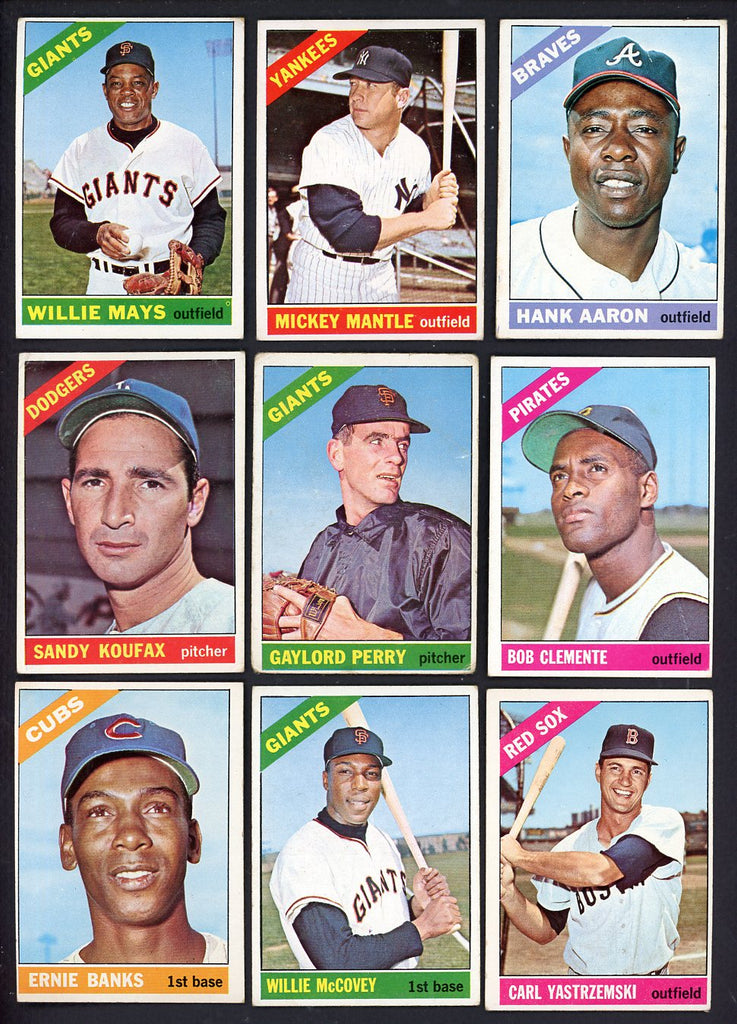 1966 Topps Baseball Complete Set VG-EX Mantle Clemente Mays 547388