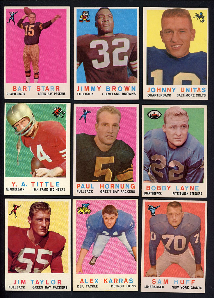 1959 Topps Football Complete Set EX-MT Brown Unitas Starr 547399