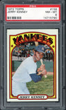 1972 Topps Baseball #158 Jerry Kenney Yankees PSA 8 NM/MT 547423