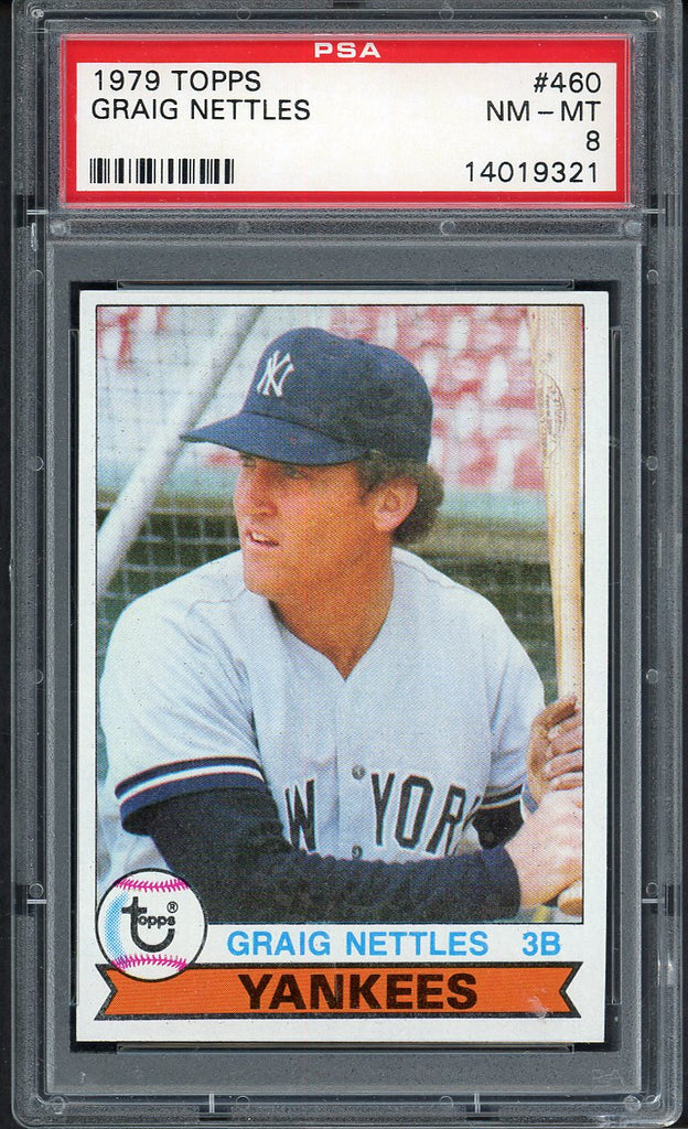1979 Topps Baseball #460 Graig Nettles Yankees PSA 8 NM/MT 547426