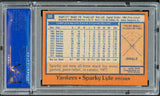 1978 Topps Baseball #035 Sparky Lyle Yankees PSA 9 MINT 547428