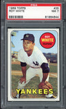 1969 Topps Baseball #025 Roy White Yankees PSA 7 NM 547433