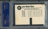 1977 Hostess Twinkies #081 Nolan Ryan Angels PSA Auth 547442