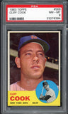 1963 Topps Baseball #566 Cliff Cook Mets PSA 8 NM/MT 547443