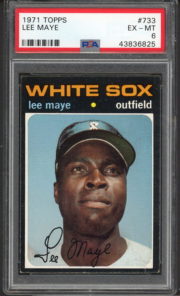 1971 Topps Baseball #733 Lee Maye White Sox PSA 6 EX-MT 547446