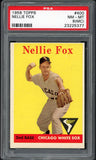1958 Topps Baseball #400 Nellie Fox White Sox PSA 8 NM/MT mc 547463
