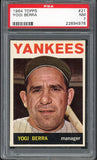 1964 Topps Baseball #021 Yogi Berra Yankees PSA 7 NM 547489
