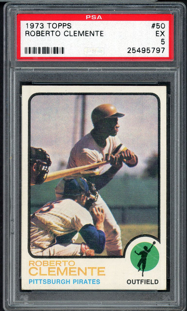1973 Topps Baseball #050 Roberto Clemente Pirates PSA 5 EX 547531