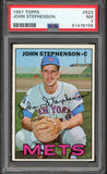 1967 Topps Baseball #522 John Stephenson Mets PSA 7 NM 547533